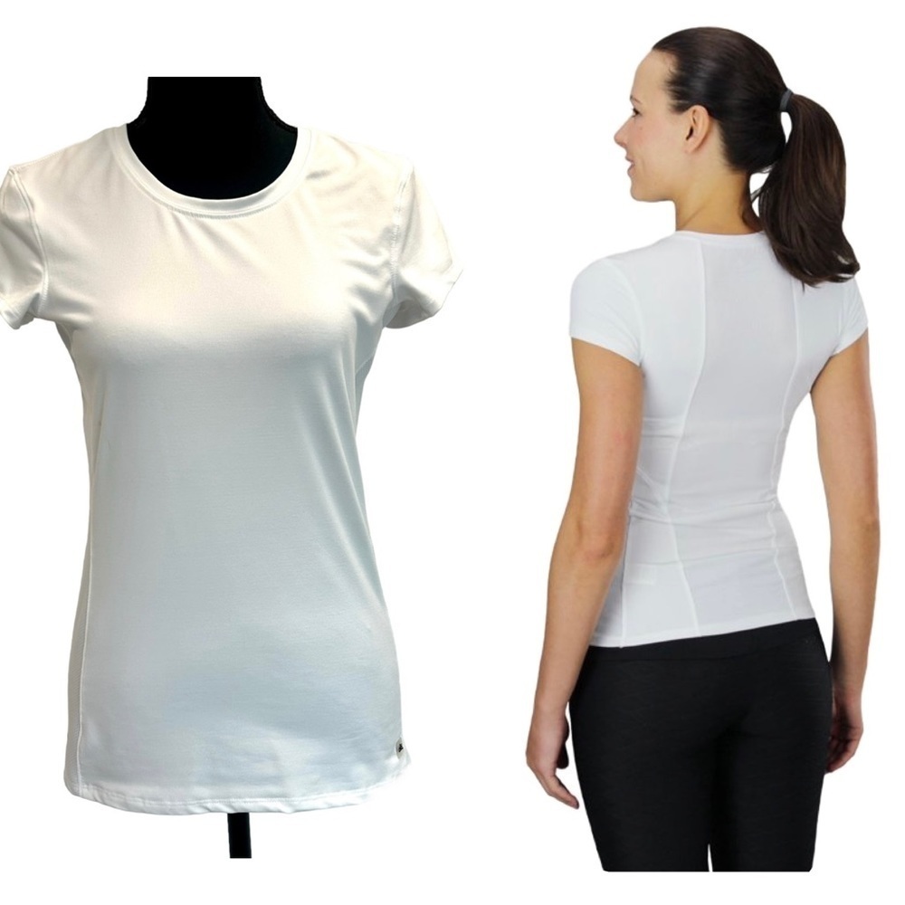 ALO Yoga White Short Sleeve Tee